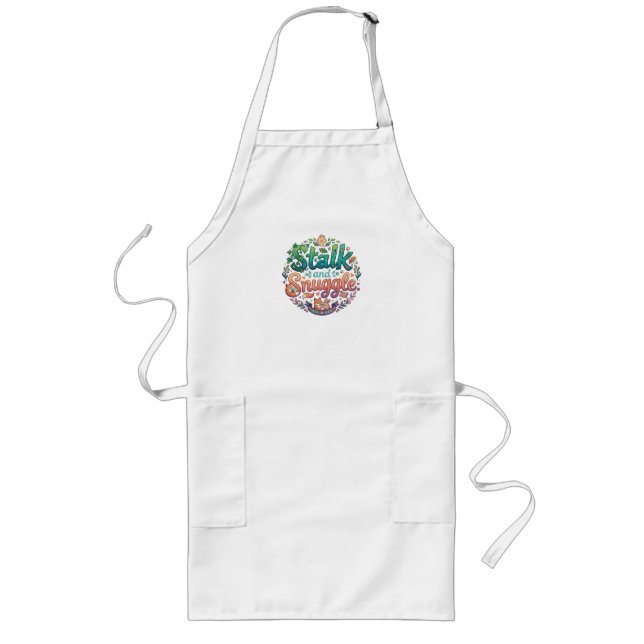 Tablier Long Chemise T-shirt « Traquer et Câliner une faune mig (Devant)