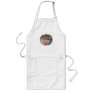Tablier Long Chemisier Ruffle et Savoure Poulet Mignon Amateur