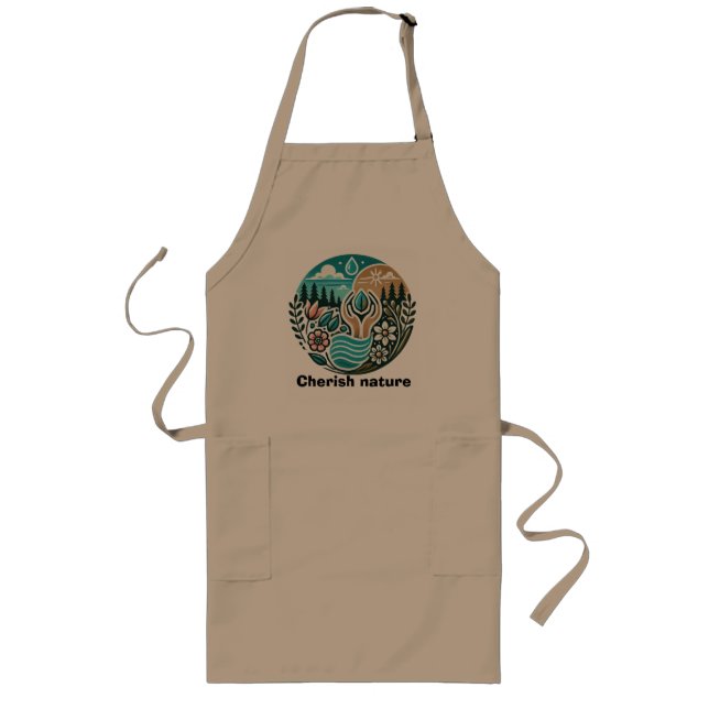 Tablier Long Cherish nature apron (Devant)