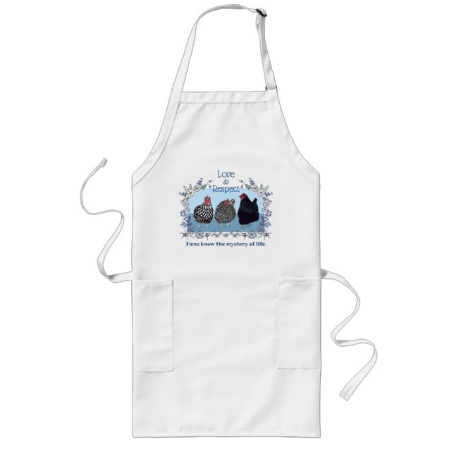 Tablier Long Chicken Paradise Hawaii Hens Apron /め ん ど り プ エ (Devant)