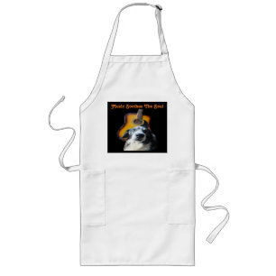 Tablier Long Chien de guitare d'Apron