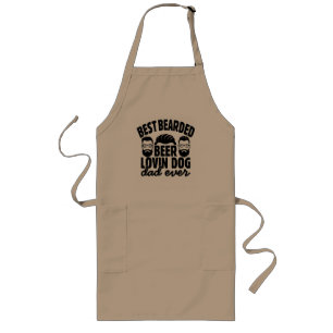 Tablier Long Chien Papa Bar-B-Que Apron