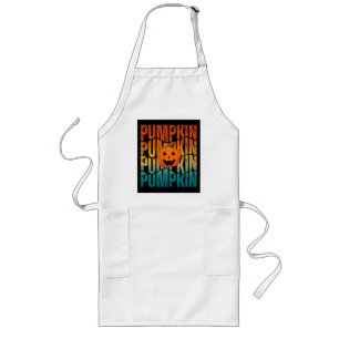 TABLIER LONG CITROUILLE D'HALLOWEEN