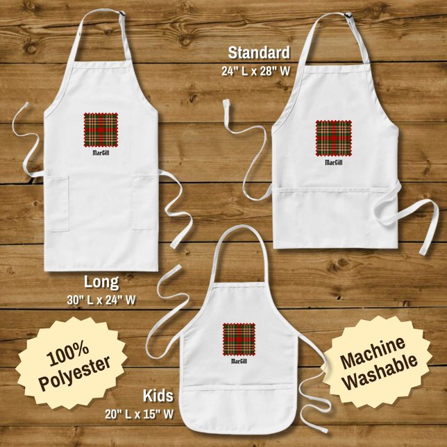 Tablier Long Clan MacGill Tartan Apron (Créateur téléchargé)