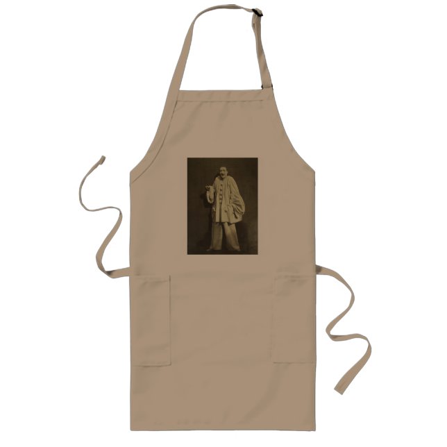 Tablier Long Clown Pierrot vintage (Devant)