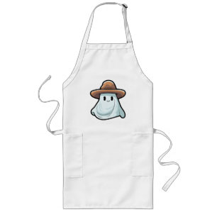 Tablier Long Collection Halloween Baby Boo Cowboy Fantôme