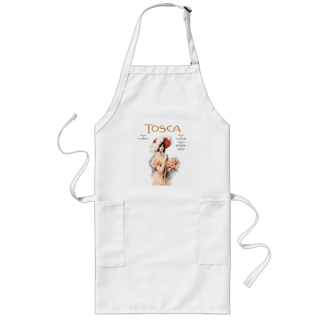 Tablier Long Conception d'affiche d'opéra Tosca Vintage - Pucci (Devant)