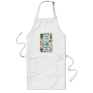 Tablier Long Conception de gourou de jardin de dame de plante