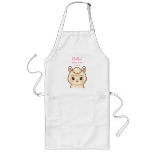 Tablier Long Conception d'illustration de lama mignon