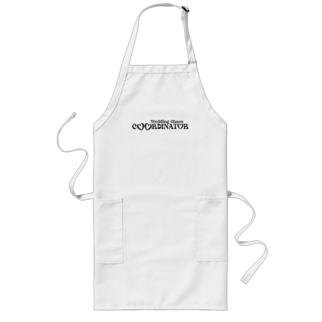 Tablier Long Coordonnatrice de chaos de mariage - Mariée drôle (Devant)