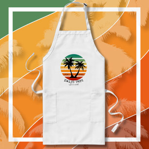 Tablier Long Coucher de soleil de palmier