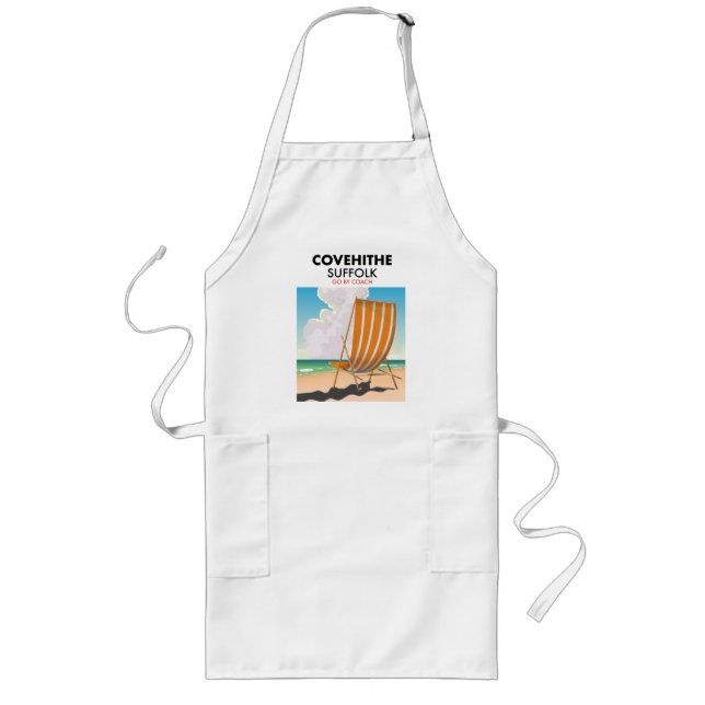 Tablier Long Covehithe suffolé poster de voyage de plage T-Shir (Devant)