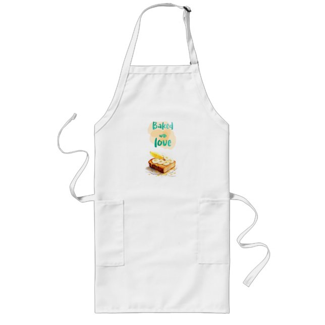 Tablier Long Création de gâteau sucré (Devant)