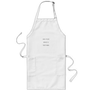 Tablier Long Créez votre propre blanc 