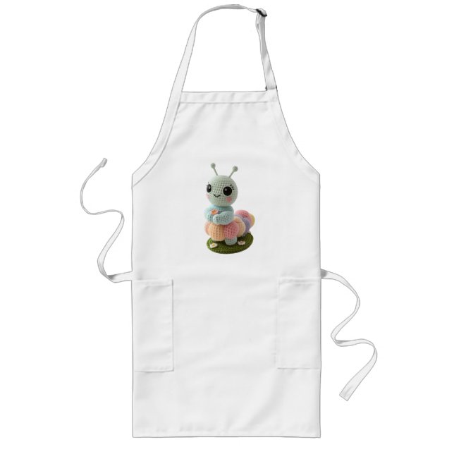 Tablier Long Cuddly Caterpillar A Whimsical Crochet Friend T-Sh (Devant)