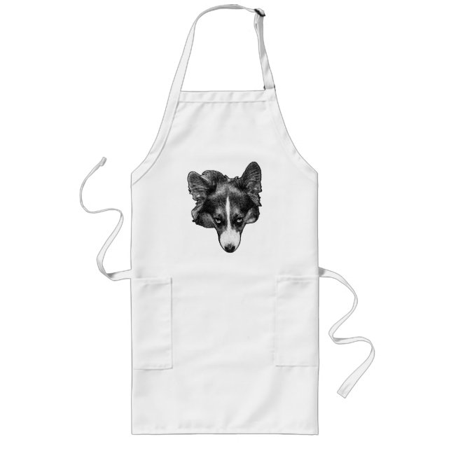 Tablier Long cuisine demi-teinte regard (Devant)