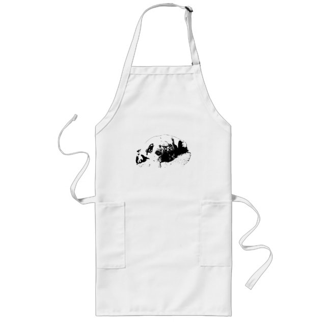 Tablier Long Cuisinier Créatif, Ami de Fête (Devant)