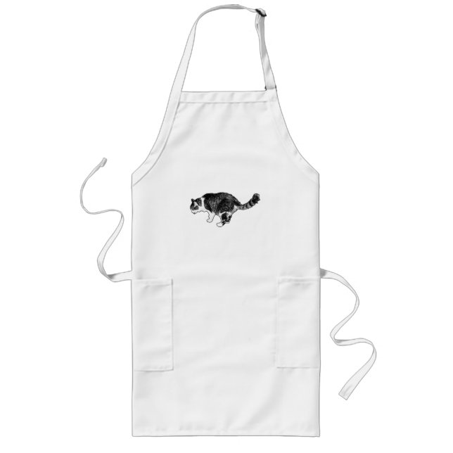 Tablier Long Cuisinier Curieux, Préparation Cosy (Devant)