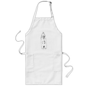 Tablier Long Cuisinier de vacances avec un doré