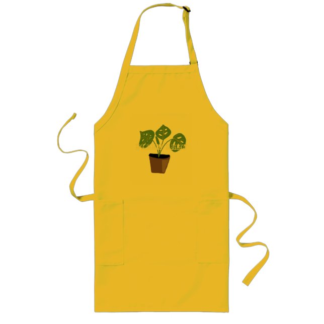 Tablier Long Dame aux plantes  (Devant)