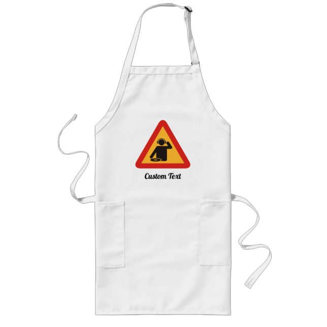 Tablier Long Danger DJ au travail Adulte Apron (Devant)