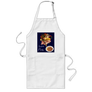 TABLIER LONG DANSE DE PARTIE DE SPAGHETTI, CUISINE ITALIENNE ET