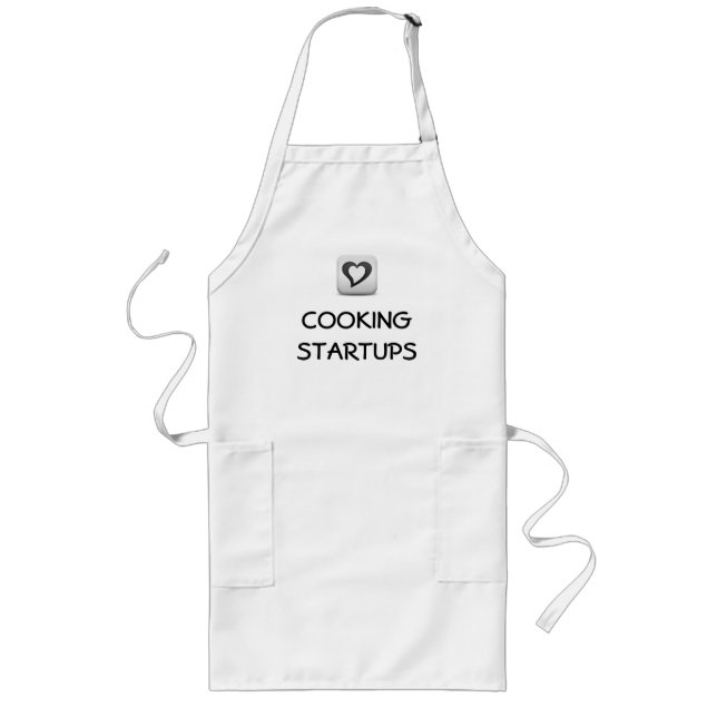 Tablier Long Démarrages de cuisine d'amour (Devant)