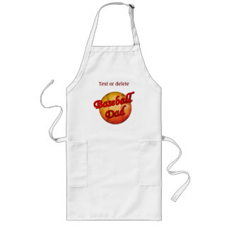 Tablier Long Design papa de base-ball personnalisé