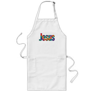 Tablier Long dessin géométrique "Jésus"