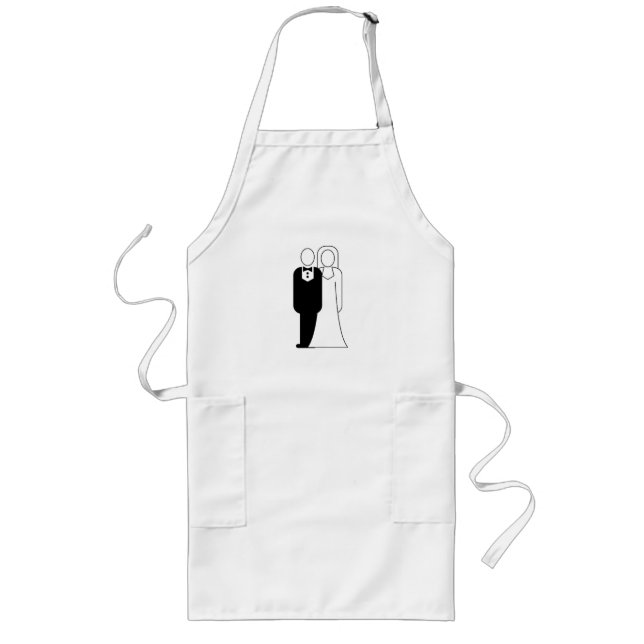 Tablier Long Diagramme de couple nuptial (Devant)