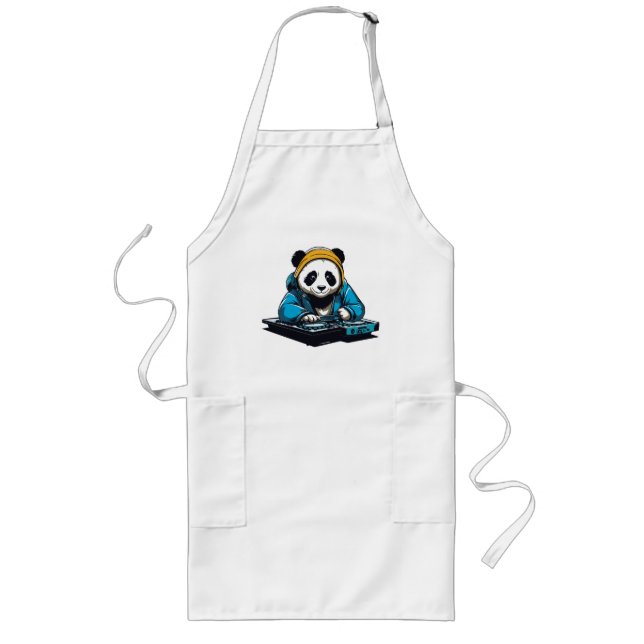 Tablier Long DJ Kawaii Panda (Devant)