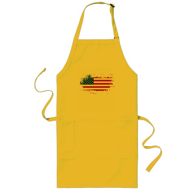 Tablier Long Drapeau américain USA (Devant)