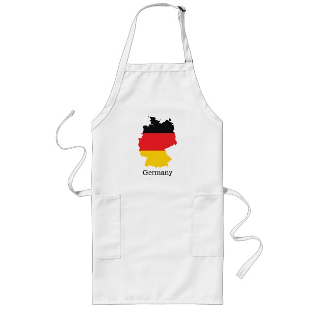 Tablier Long Drapeau de l'Allemagne dans un design de souvenir  (Devant)