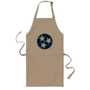 Tablier Long Drapeau de l'État du Tennessee Bleu Étoiles Blanch