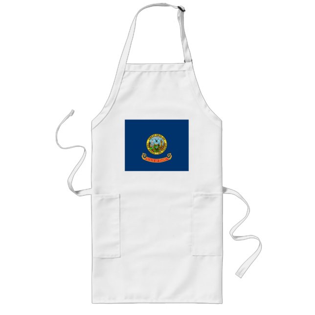 Tablier Long Drapeau de l'Idaho, État de Gem, États américains (Devant)