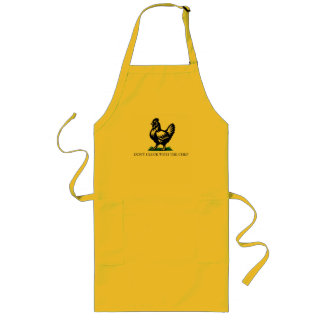 Tablier Long Drapeau de poulet Ne vous disputez pas avec le che