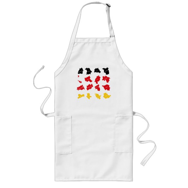 Tablier Long Drapeau des États allemands (Devant)