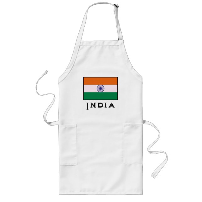Tablier Long Drapeau indien Tricolor Tiranga (Devant)