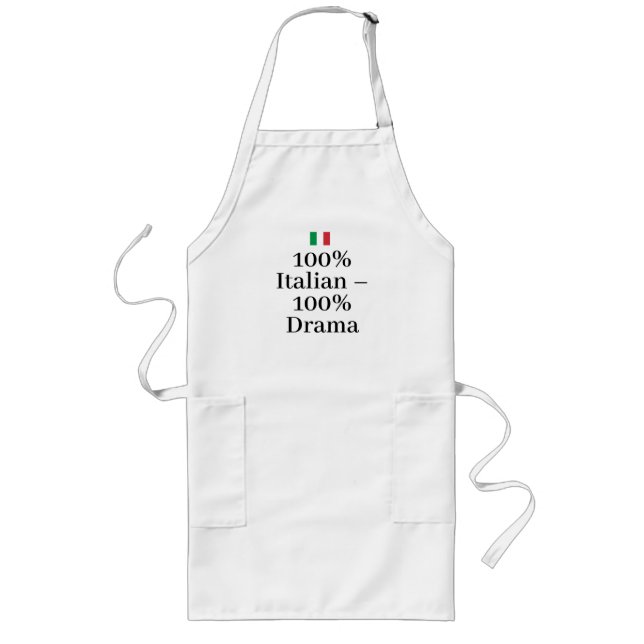 Tablier Long Drapeau Italie Fierté italienne Europe (Devant)