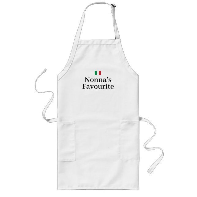 Tablier Long Drapeau Italie Fierté italienne Europe Nonna (Devant)