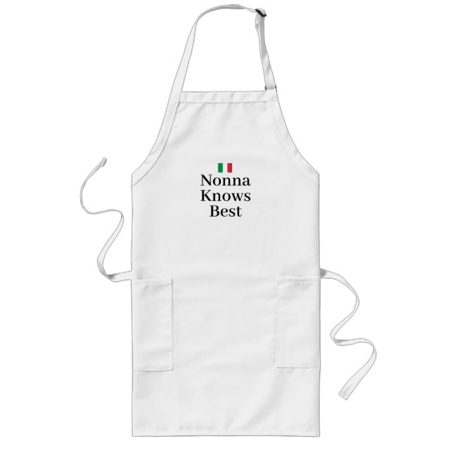 Tablier Long Drapeau Italie Fierté italienne Europe Nonna (Devant)