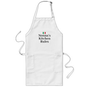 Tablier Long Drapeau Italie Fierté italienne Europe Nonna