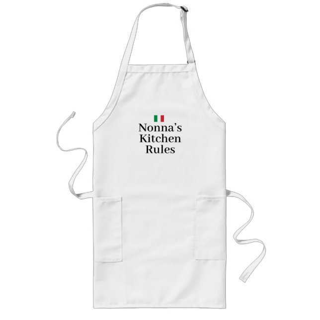 Tablier Long Drapeau Italie Fierté italienne Europe Nonna (Devant)