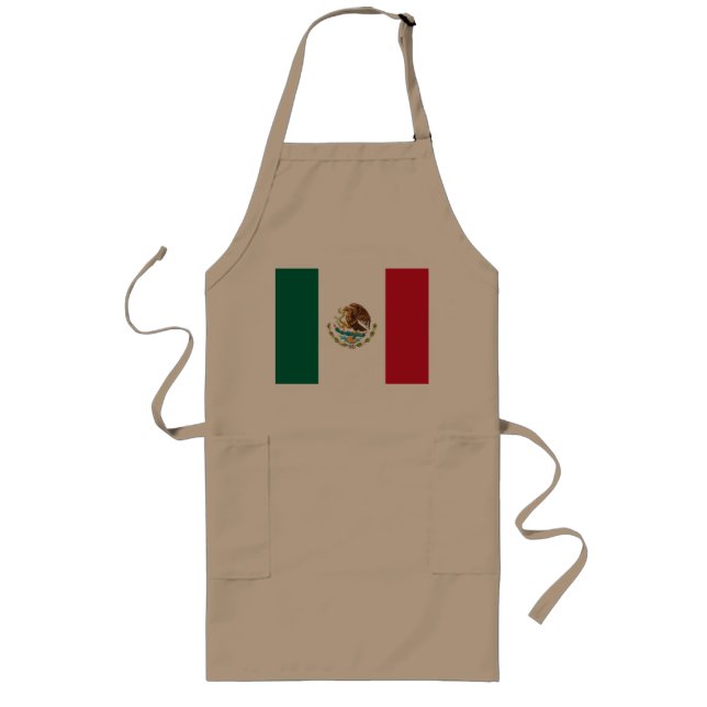 Tablier Long Drapeau mexicain - Drapeau du Mexique (Devant)