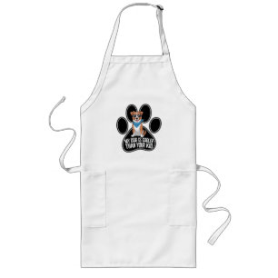 Tablier Long Drôle Chien Design : 'Mon Chien est Glacière que V