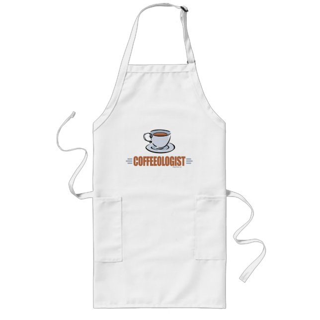 Tablier Long Drôle du café (Devant)