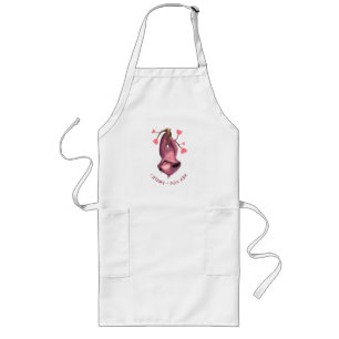 Tablier Long Drôle romantique Sloth Smile Dessin animal