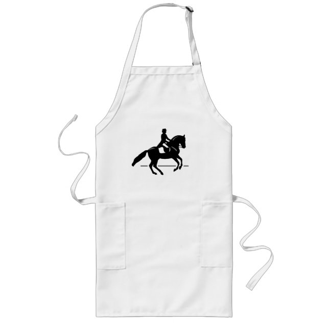 Tablier Long Élégant cavalier de pression exécutant une Pirouet (Devant)