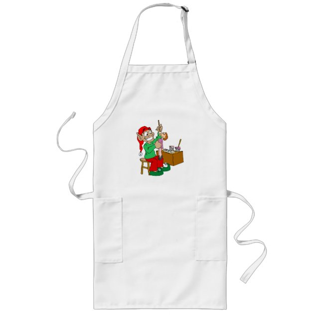 Tablier Long Elfe de l'atelier de Santas (Devant)