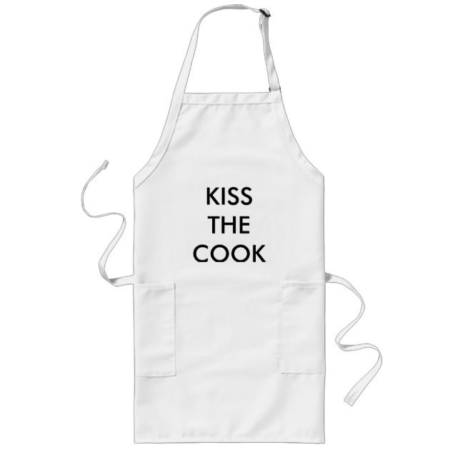TABLIER LONG EMBRASSEZ LE CUISINIER (Devant)